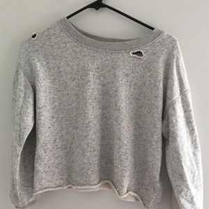 Brandy Melville grunge cropped sweatshirt